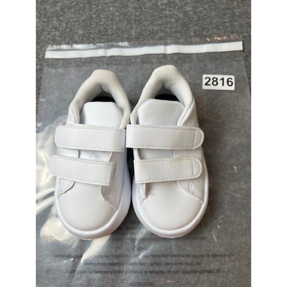 adidas Advantage CF I White/Green Toddler's Sneakers - Size 6K - ID5286 - Picture 7 of 7